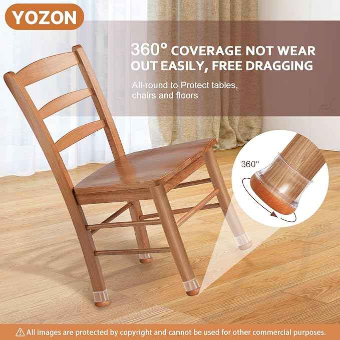 YOZON Chair Leg Floor Protectors