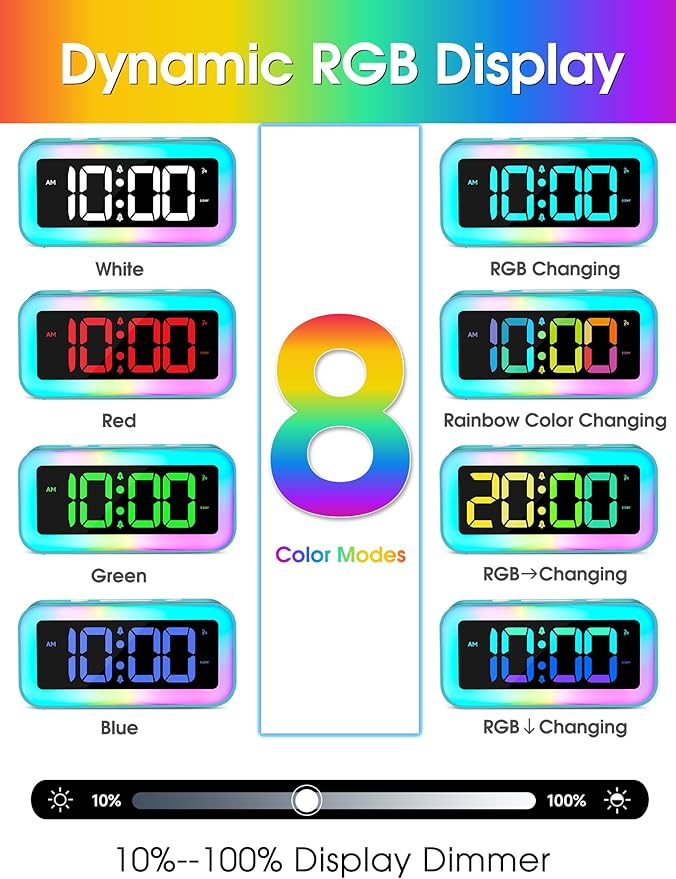 Cadmos Loud Alarm Clock for Bedrooms