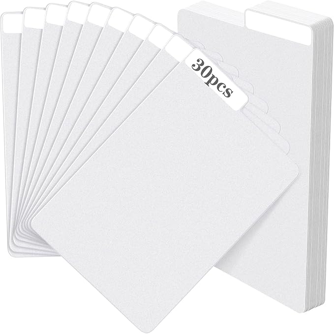 30 Pieces Comic Book Dividers with Tabs,Patient Divider Cards,Card Dividers Comic Book Boards for Storage Boxes 11.22 X 7.24 Inche