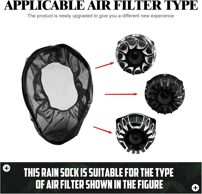Air Filter Cover Waterproof Air Cleaner Rain Sock Dustproof Protective Air