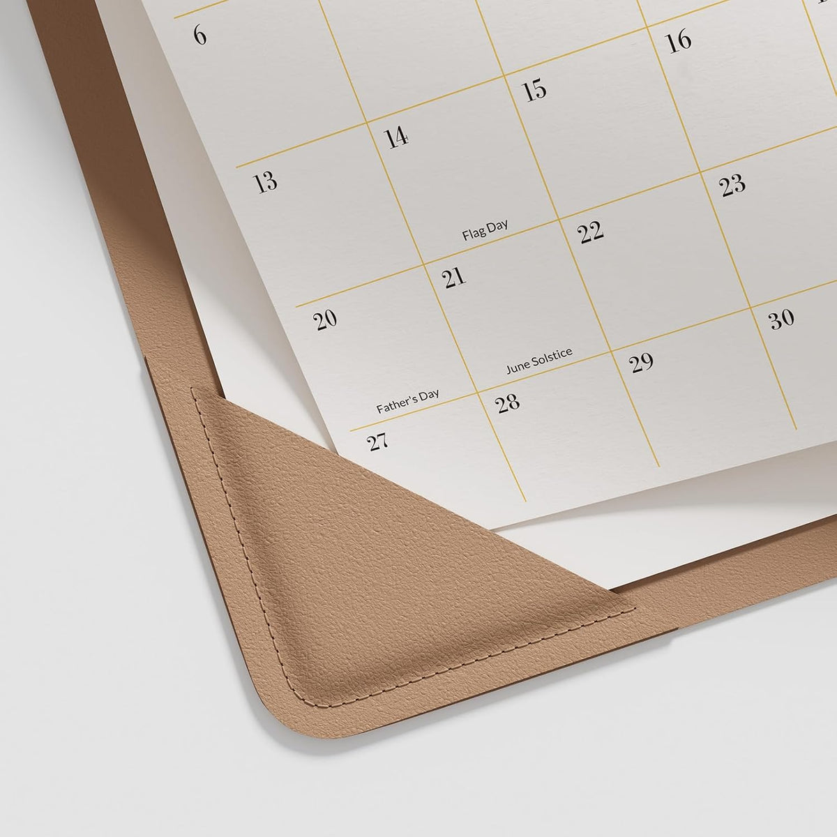 Jotsome Desk Calendar 2026-2027 with Protective Mat, Large Desk Calendar