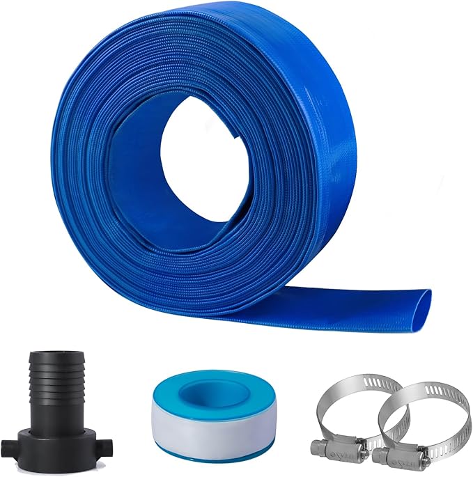 Eastrans 1 1/2 in x 50 ft Pool Backwash Hose Kit