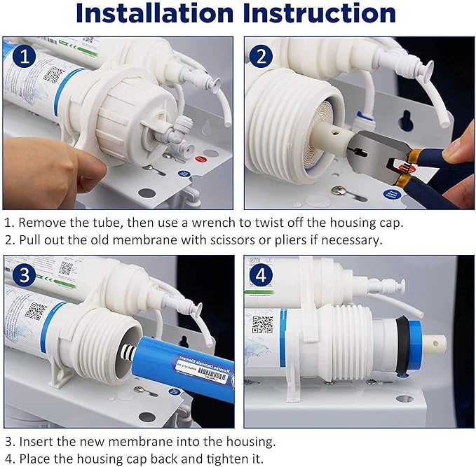 Membrane Solutions 150 GPD RO Membrane, Reverse Osmosis Membrane, RO Membrane
