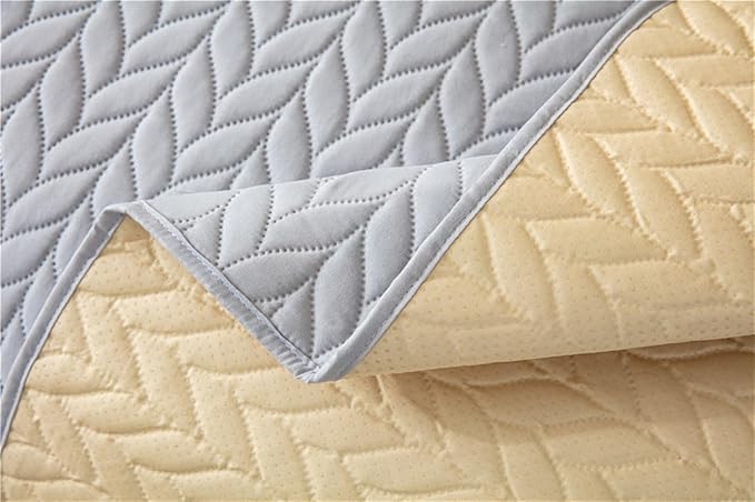 GIBZ Waterproof Dog Bed Cover Anti Slip Pet Furniture Protector Washable Blanket Large Soft Quilted Mat, Dark Grey, 260x210cm