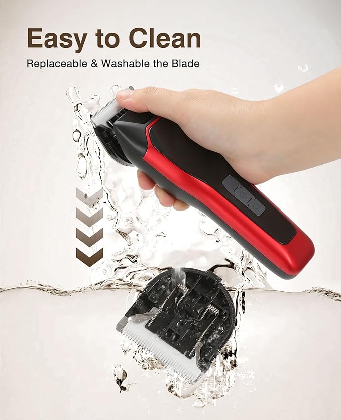 TS066 Professional Cordless Dog & Cat Clippers - Wide Blade Low Noise Pet Hair Trimmer for Thick & Long Coats, Quiet Grooming Kit for Large Breed Dogs & Cats with 180min Battery Life