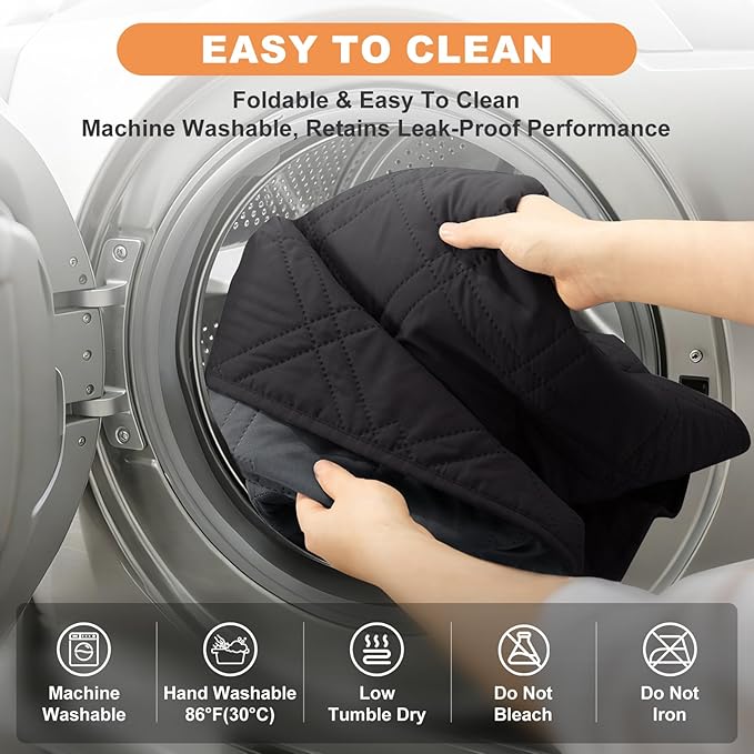 100% Waterproof Dog Couch Protector, Triple-Layer Waterproof Dog Bed Cover Pet Blanket Reversible 2-Tone Sofa Shield, Non-Slip Furniture Guard for Pets(68×82 Inch, Black+Blackish Gray)