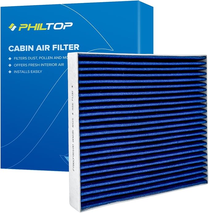 PHILTOP Premium Cabin Air Filter w/Dual Activated Carbon, Compatible