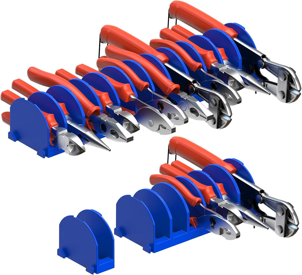 48Pcs Modular Plier Organizer for Tool Box Drawer, Custom Layout, 0.9" Slot