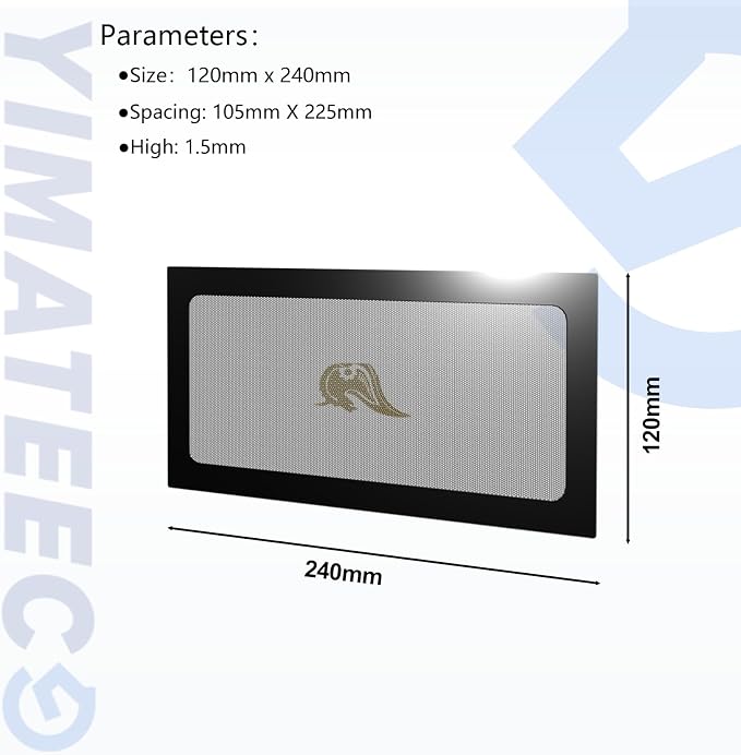 Dust Filter PC 280mm Magnetic Fan Dust Mesh Filter