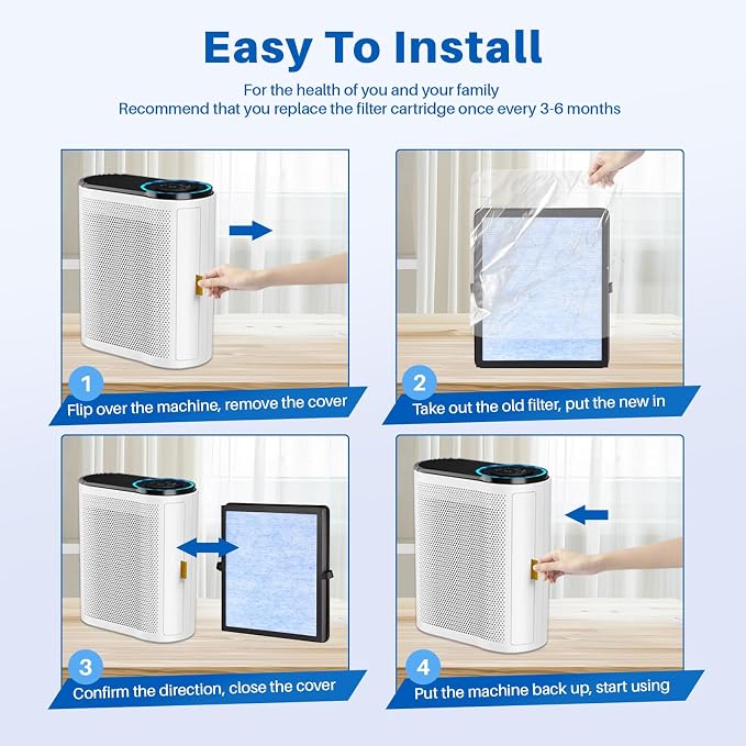 3 Pack MK04 Air Filter Replacement