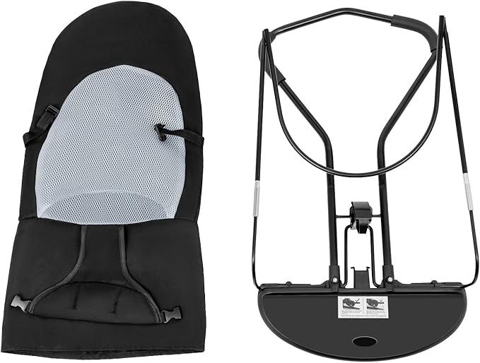 Pet Rocking Chair, Portable Foldable Pet Rocker Bed with 3-Level Adjustable Height, No Assembly Required Breathable Pet Lounger for Small Dogs & Cats Under 33lbs (Black)