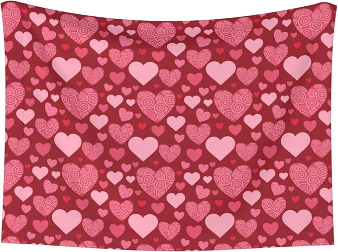 Red Blanket for Pet - Heart Love Throw Blanket 40x30 Pink Couch Blankets for Puppy Dogs Cats