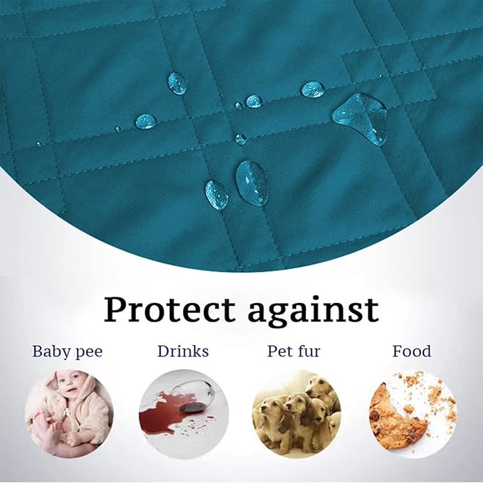 Waterproof Dog Bed Covers for Couch Protection, Water-Resistant Soft Dog Pet Blanket Anti-Slip Dog Blanket for Bed, for Furniture Bed Couch Sofa (Deep Blue,68x82inch)
