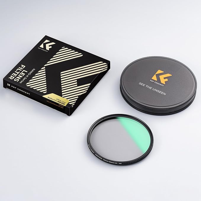 K&F CONCEPT 49mm Ultra-Low Reflectivity Circular Polarizers Filter 28
