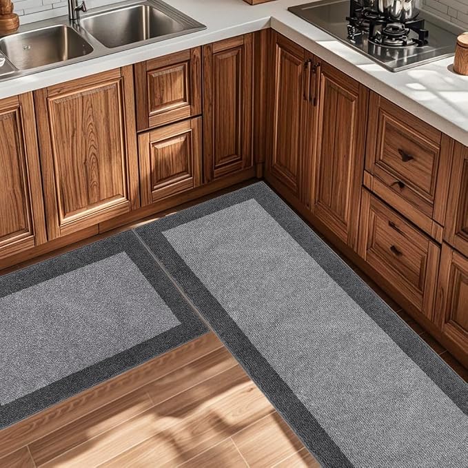 Machine Washable Kitchen Rug 24" x 70", Non Slip Kitchen Mat