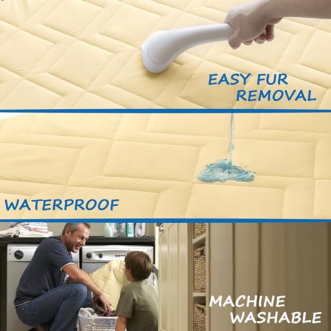 Washable Dog Bed Cover Pet Blanket, Dog Cover for Bed Sofa Furniture, Waterproof Sheet Dog Blanket (68 x 82 Inch)