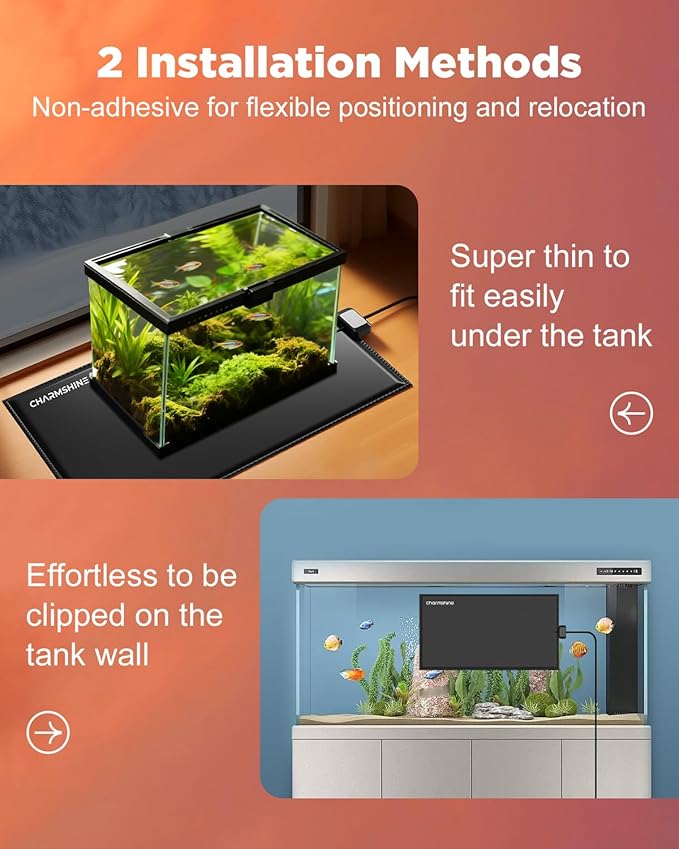 8 by 18-inch 25W Reptile Heating Pad Graphene with Temperature Control Reptile Tank Heat Pad Terrarium Under Tank Heater Mat for Snake Lizard Hermit Crab Reptiles Turtle Thermostat