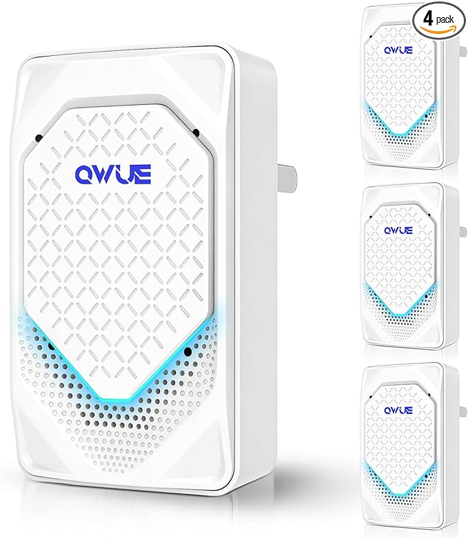 4Pack Plug in Air Ionizer, Negative Ion Air Purifier Plug In, Mini Filterless Air Freshener Quiet Air Cleaner Portable Air Purifiers Odors Smoke for Home Office, Bedroom, Bathroom