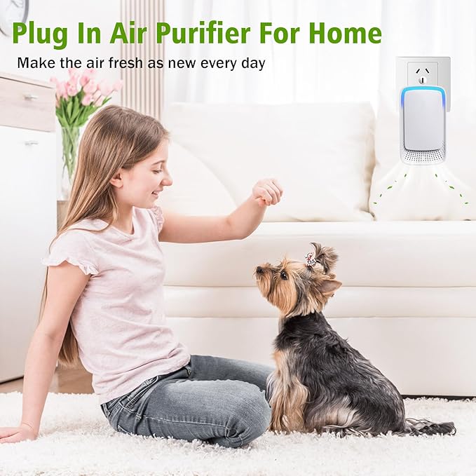 2026 New 6 Pack Plug In Air Ionizers-Negative Ion Air Purifier for Home Silent Work Air Cleaner for Bathroom,Living Room,Office,Kitchen,Pet Room,Portable Ionic Air Purifier for Bedroom(6)