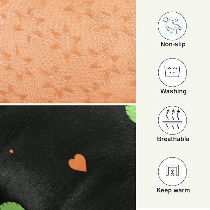 Pet Bed Heart Shamrock Dog Bed Mat Absorbing Non Slip Pad Pet Sleeping Mat for Small, Medium, and Large Dogs Puppy Cat 36 in x 24 in