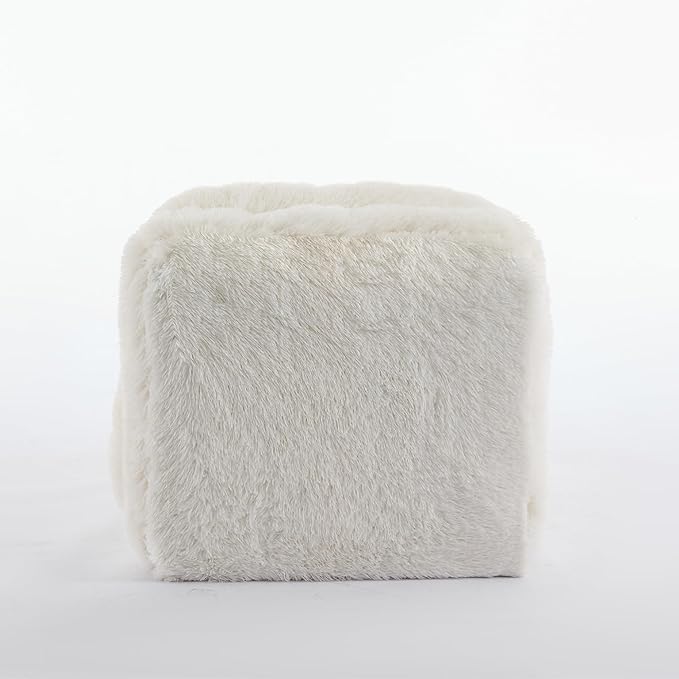 Beige Foldable Human Dog Bed - 69"x35"x12" Fits You & Pets with Comfy Pillow, Washable Faux Fur, Oversized Lounger Lazy Sofa Beds with 5 Adjustable Position
