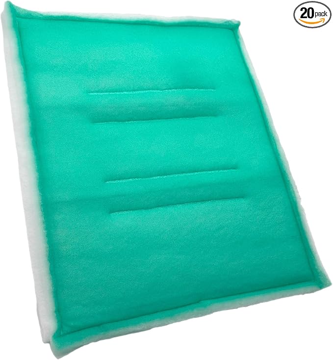 Paint Booth Intake Air Filter Panel, Crossdraft Spray Booth Filter Pad