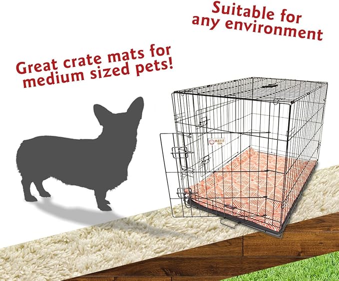 36" Charlie Salmon Orange Crate Dog Bed Mat By Majestic Pet Products