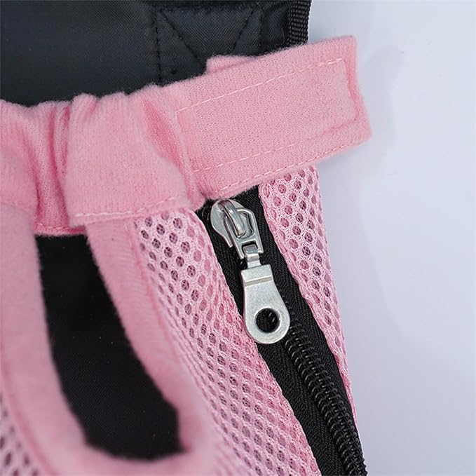 Portable Pet Carrier Backpack, Adjustable Pet Front Cat Dog Carrier Backpack Travel Bag for Small Medium Dogs Cats Puppies, Cat Backpack Carrier for Hiking Cycling (K, L)