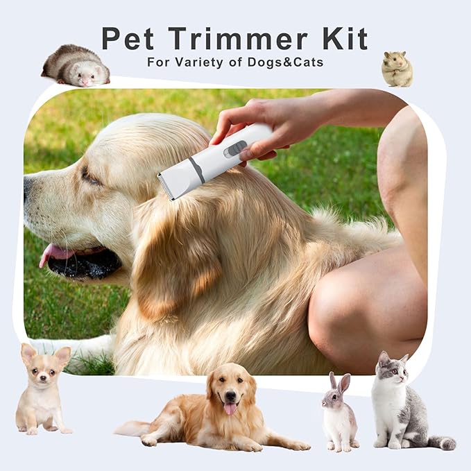 KIKETECH Dog Clippers Blade for Grooming, Replacable Safe & Sharp, 304 Stainless Steel and Ceramic, Blade Width 1.25" Compatible with Masagotti Dog Hair Clippers Kit, 2 Packs