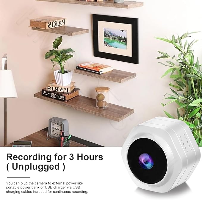 MiNi WiFi Spy Hidden Camera,Nanny Camera, 4K Ultra HD Wireless Security Cameras for Baby,Dog,Cat,Pets, AI Motion Detection Alerts, Auto Night Vision, Real Time Record Surveillance Cam for Home
