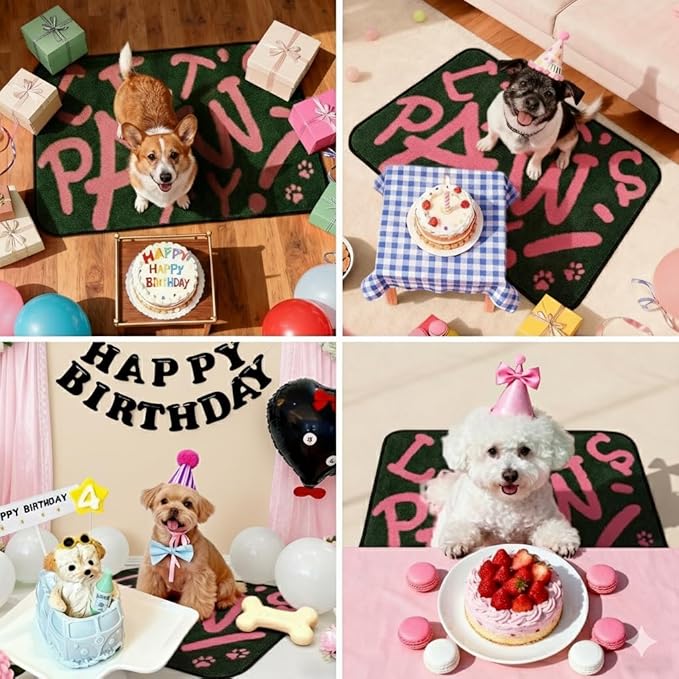 Qeils Reusable Puppy Pads, Washable Pee Pads for Dogs 2 Pack Durable Absorbent Leakproof Potty Pads with Non-Slip, Indoor Training & Pet Party Gift 23"x36"