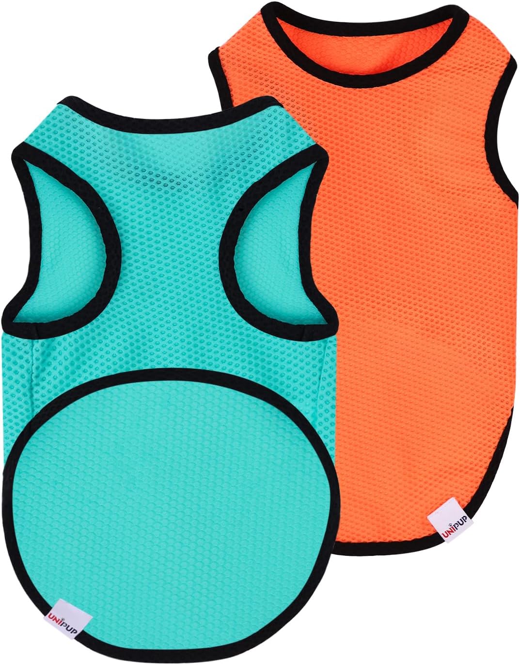 2 Pack Cooling Shirts for Dogs, Lightweight Mesh Breathable Dog Clothes for Large Dogs Boy Girl,Sports Fan Pet T-Shirts for Dog&Cat Puppy Vest Pet Apparel - XXL