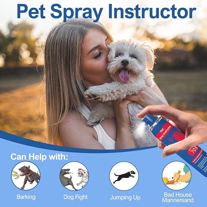 Dog Corrector Spray 70ml 3 Pack Pet Trainer Spray, Corrector Spray for Dog to Stops Barking, Jumping Up, Food Stealing, Dog Fights, Avoidance, Unwanted Dog Behaviour
