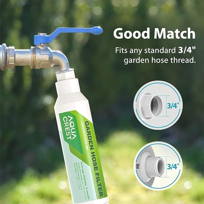 AQUACREST Garden Hose Water Filter