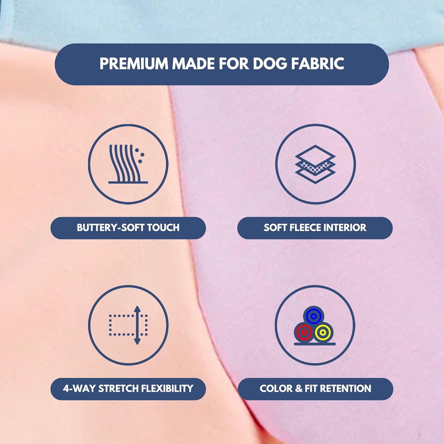 Spark Paws Dog Hoodie – Premium Dog Sweater for Small, Medium, and Large Dogs | Warm Outfits for French Bulldogs, Pitbull, Puppy, Winter Jacket Alternative - Cotton Candy - S