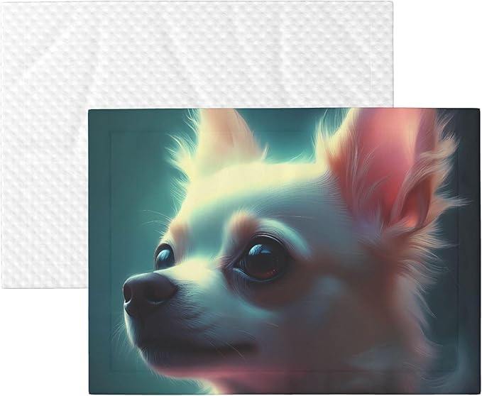 Waterproof Dog Blanket Soft Pet Blanket for Puppy Cat, Fleece Cat Throw Blankets for Furniture Bed Couch Sofa Reversible - Cute Flower Chihuahua Puppy
