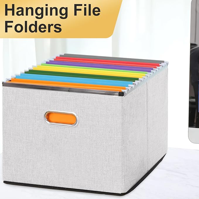 Hanging File Folders, 30 Pack Letter Size Hanging File folders with Tabs, Stay Organized for Your Home and Office Bulk File, Documents and Paper, 10 Colors