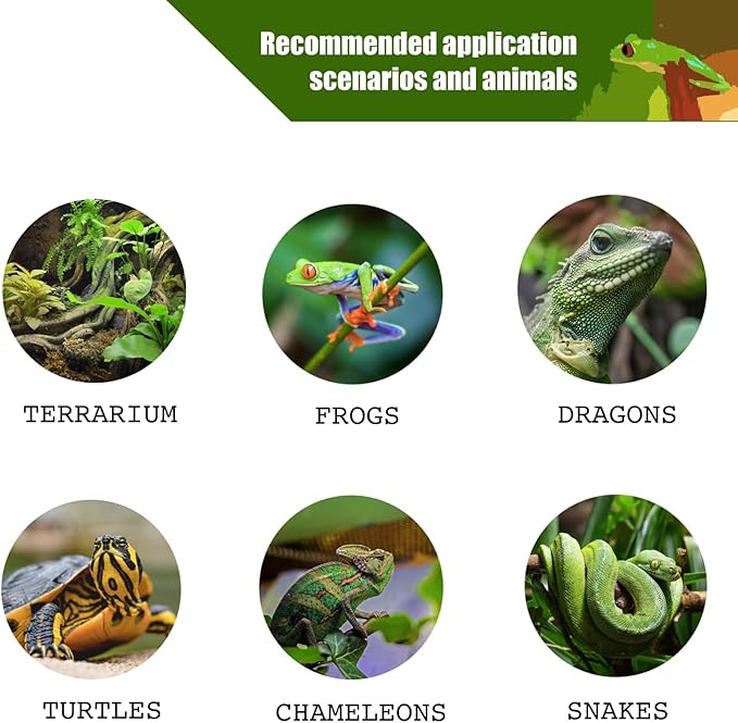 MRREPTILE Reptile Mister, Misting System for Reptiles Terrarium, Mister for Chameleon Turtle Lizard, MS200 Mister New Version, Tank Mister