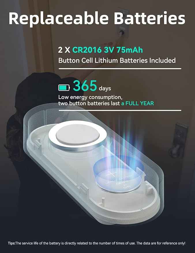 AIDA Lighted Wireless Doorbell, Home Waterproof Doorbell 1, 000ft Range