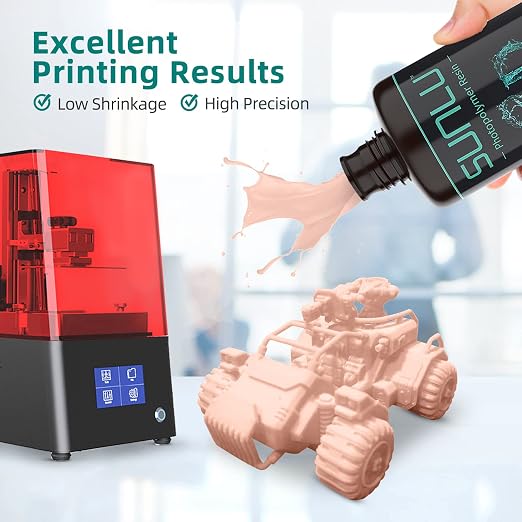 SUNLU 3D Printer Resin 1kg, Fast Curing Standard 3D Resin