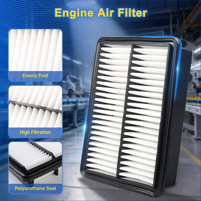 Cabin & Engine Air Filter Kit for 2019-2023 Mazda 3 2.0L, 2019-2026 Mazda3 2.5L