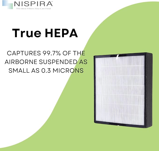 Nispira True HEPA Activated Carbon Pre Filter Replacement Compatible