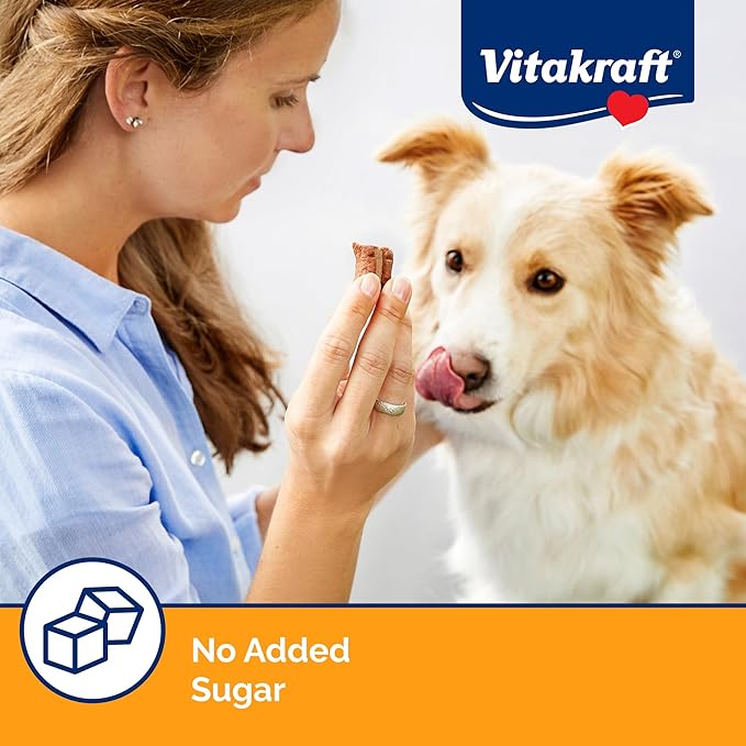 Vitakraft Meaty Morsels Soft & Chewy Dog Treats – Over 70% Meat with Meaty Filling – Meat Filling Chewy Treats for All Ages – No Artificial Colors, Flavors or Added Sugar – 4.2 oz Resealable Bag