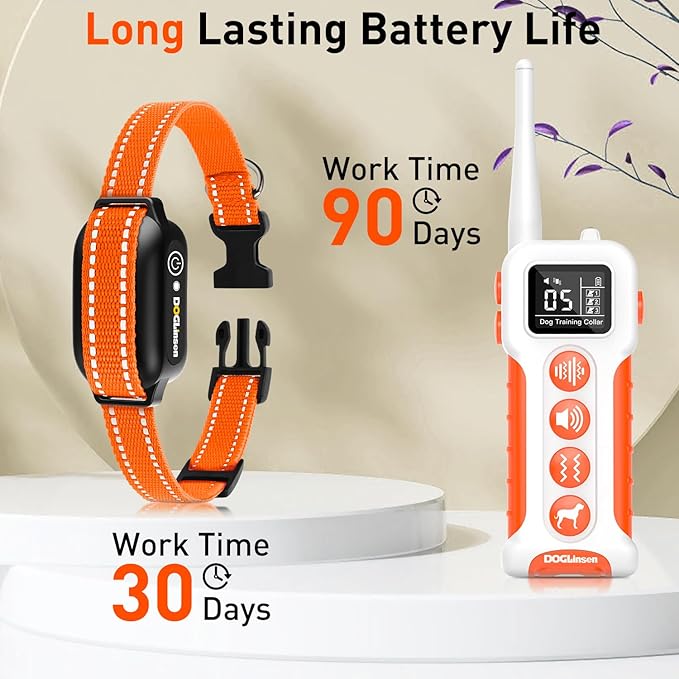 No Shock Dog Training Collar with Remote 3300ft Range, Vibrating Dog Collar, Vibration Collar for Small Medium Large Dogs, 9 Style Tones and Vibration Collar