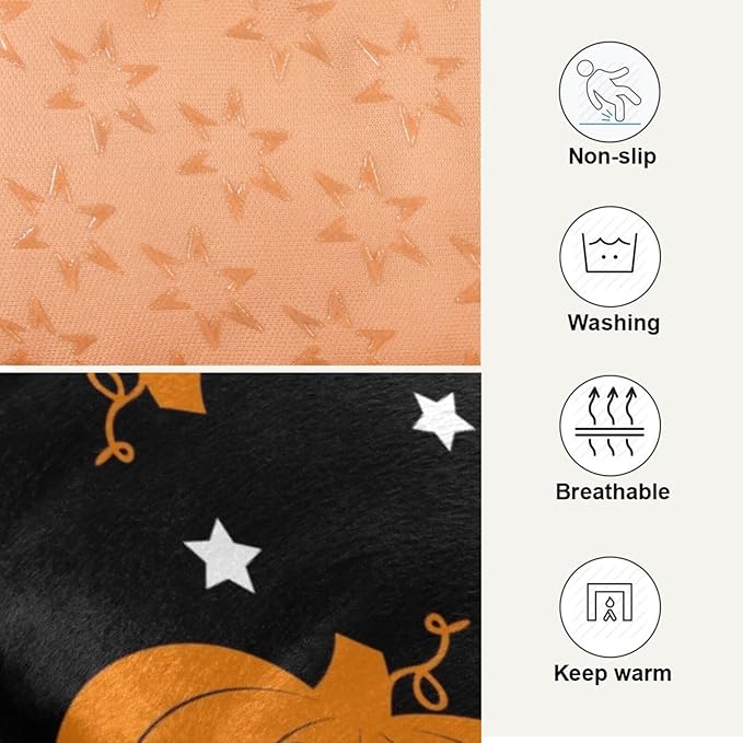 Pet Bed Halloween Ghost Bat Pumpkin Dog Bed Mat Absorbing Non Slip Pad Pet Sleeping Mat for Small, Medium, and Large Dogs Puppy Cat 36 in x 24 in