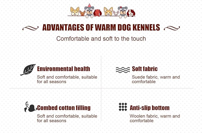 Suede Sofa Dog Bed, Multiple Sizes Orthopedic Memory Foam Mattress, Durable and Calming, Washable Dog Bed with Anti-Slip Bottom M Darkgray