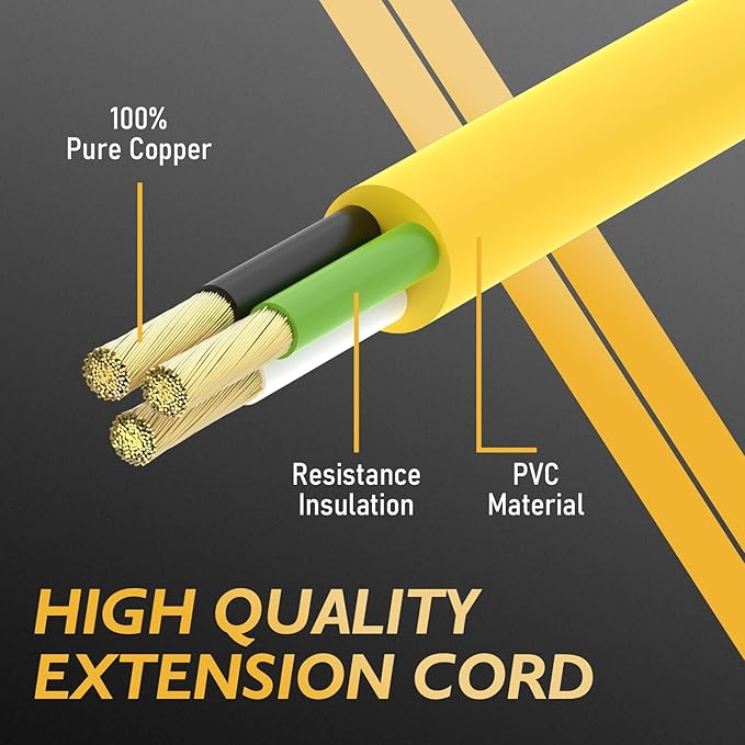 TOOLIOM 30A 10AWG 20FT Welder Extension Cord 6-50P to 6-50R Heavy Duty Power Extension Cord for Welding Machines with ETL Approved