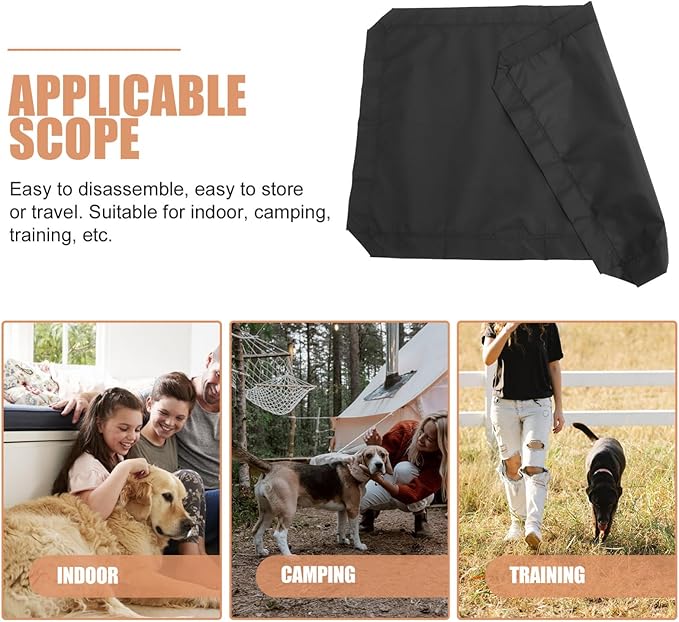 VOSAREA Elevated Dog Bed for Outside Detachable Dog Bed Canopy Comfortable Pet Hammock Indoor Outdoor