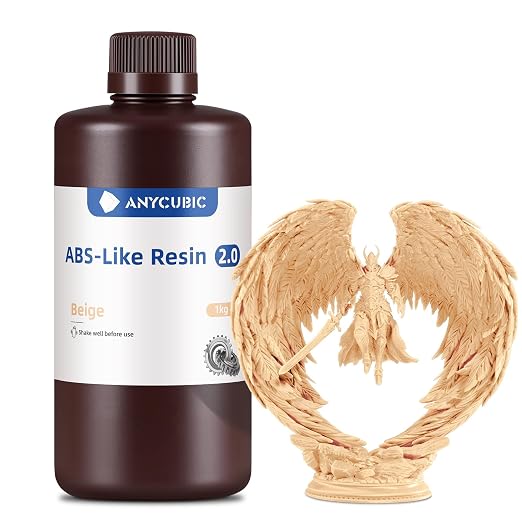 ANYCUBIC 2nd Gen Resin Technology ABS-Like Resin 2.0, 3D Printer Resin