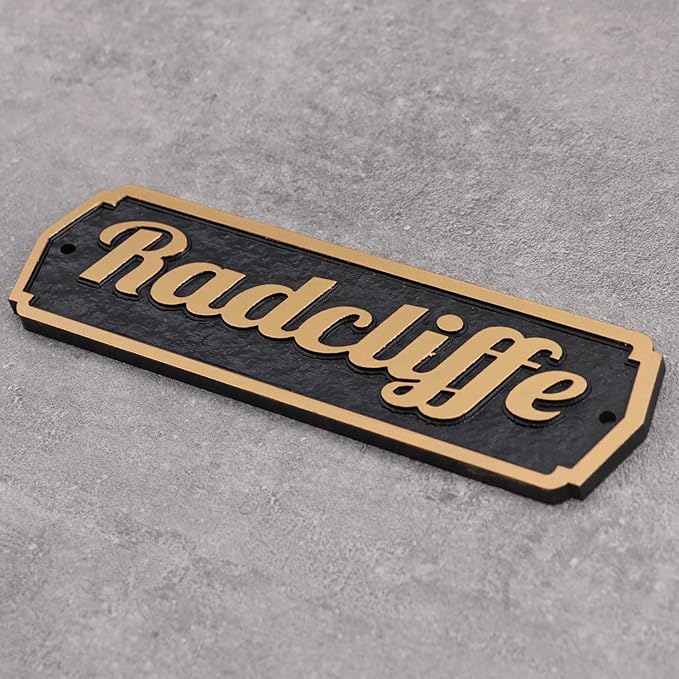 Acrylic Horse Stall Name Plate, 2.4" x 8" Personalized Stall Signs, UV Protected, Custom Pet Name Sign, All Weather Adhesive, Mounting (Rose Gold, Style 1)